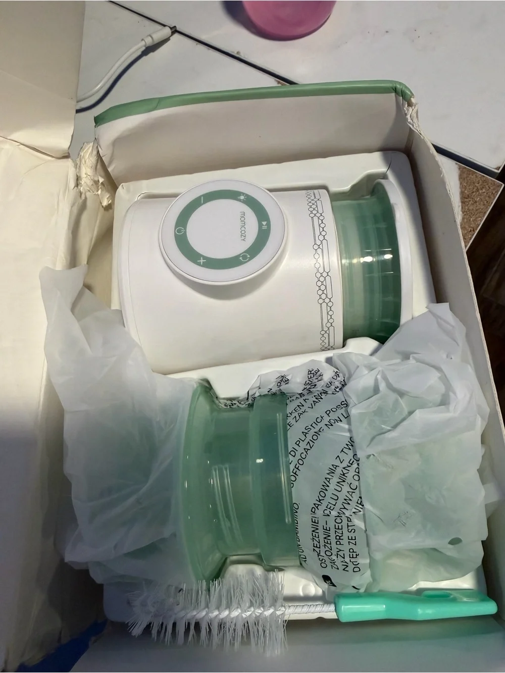 Portable Bottle Warmer in Mint Green